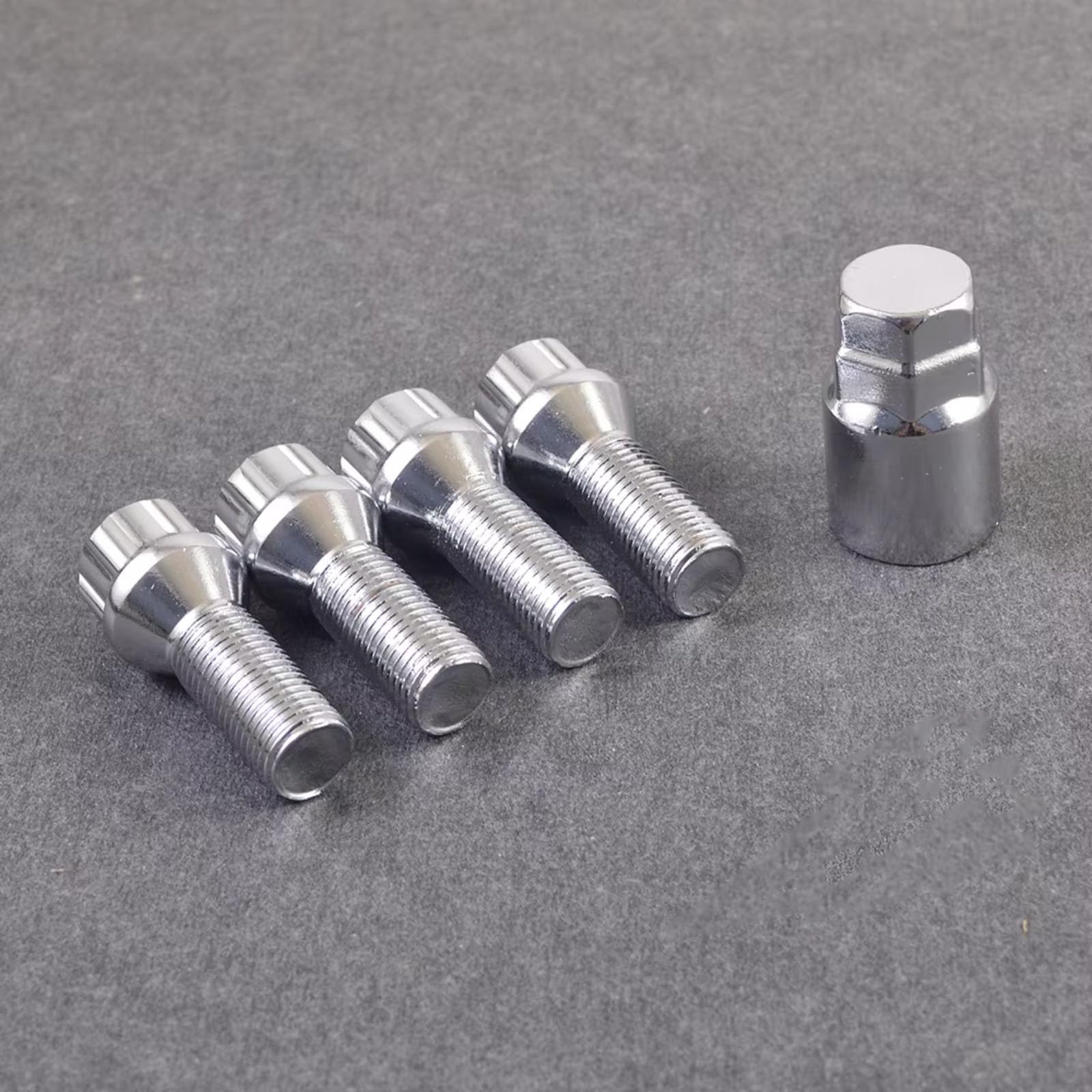 TONMHXA Radmuttern Kompatibel Mit VW 4 Stück Kegelsitze M14 X 1,5 Auto-Radschloss-Sicherungsschrauben Radmuttern Mit Adapter Radstahl-Radschrauben Radschrauben Muttern Schrauben TONMHXA Radmuttern Kompatibel Mit VW 4 Stück Kegelsitze M14 X 1,5 Auto-Radschloss-Sicherungsschrauben Radmuttern Mit Adapter Radstahl-Radschrauben Radschrauben Muttern Schrauben von TONMHXA