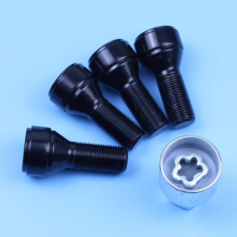 TONMHXA Radmuttern Kompatibel Mit X6 2006 2007 2008 2009 2010 2011 2012 2013 M14 X 1,25 Set Radschraubenschlösser Radmutter OEM: 36136792851 von TONMHXA