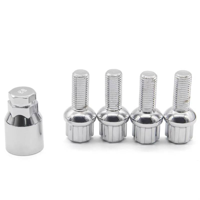 TONMHXA Radmuttern Universal Auto Für 4 Stück M12x1,5 Schrauben Legierung Stahlräder Fo Rmula Geschlossene Acorn Locking Radmutter Radschrauben Muttern Schrauben Radmutter von TONMHXA