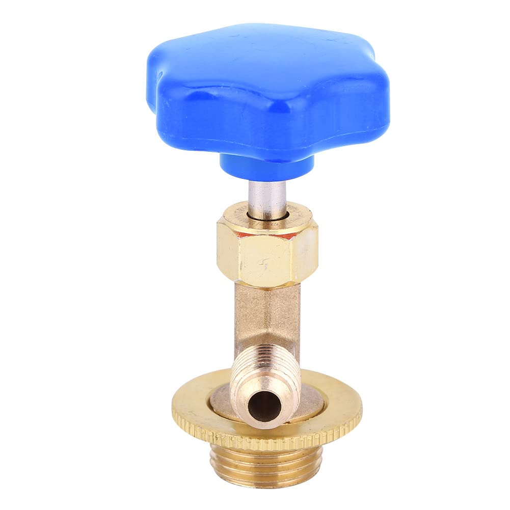 TOOLSGO Kältemittelflaschenöffner Messing-Abgabeventil 1/4SAE Gute Leistung für Klimaanlagen (R22) von TOOLSGO