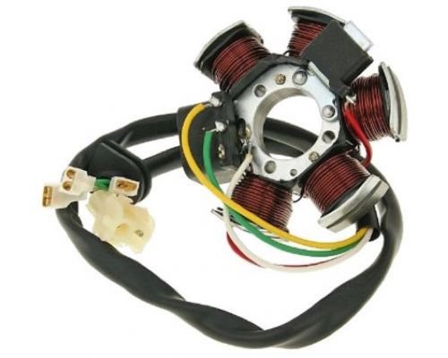 Lichtmaschine Zündung Stator - Minarelli AM6 - Aprilia MX RS RX Beta RK RR CPI SM SX MBK X-Limit X-Power Motorhispania Furia RX RYZ XP6 XPS XR6 Rieju MRX RR RS SMX Spike Yamaha DT TZR 50 von Streetparts24