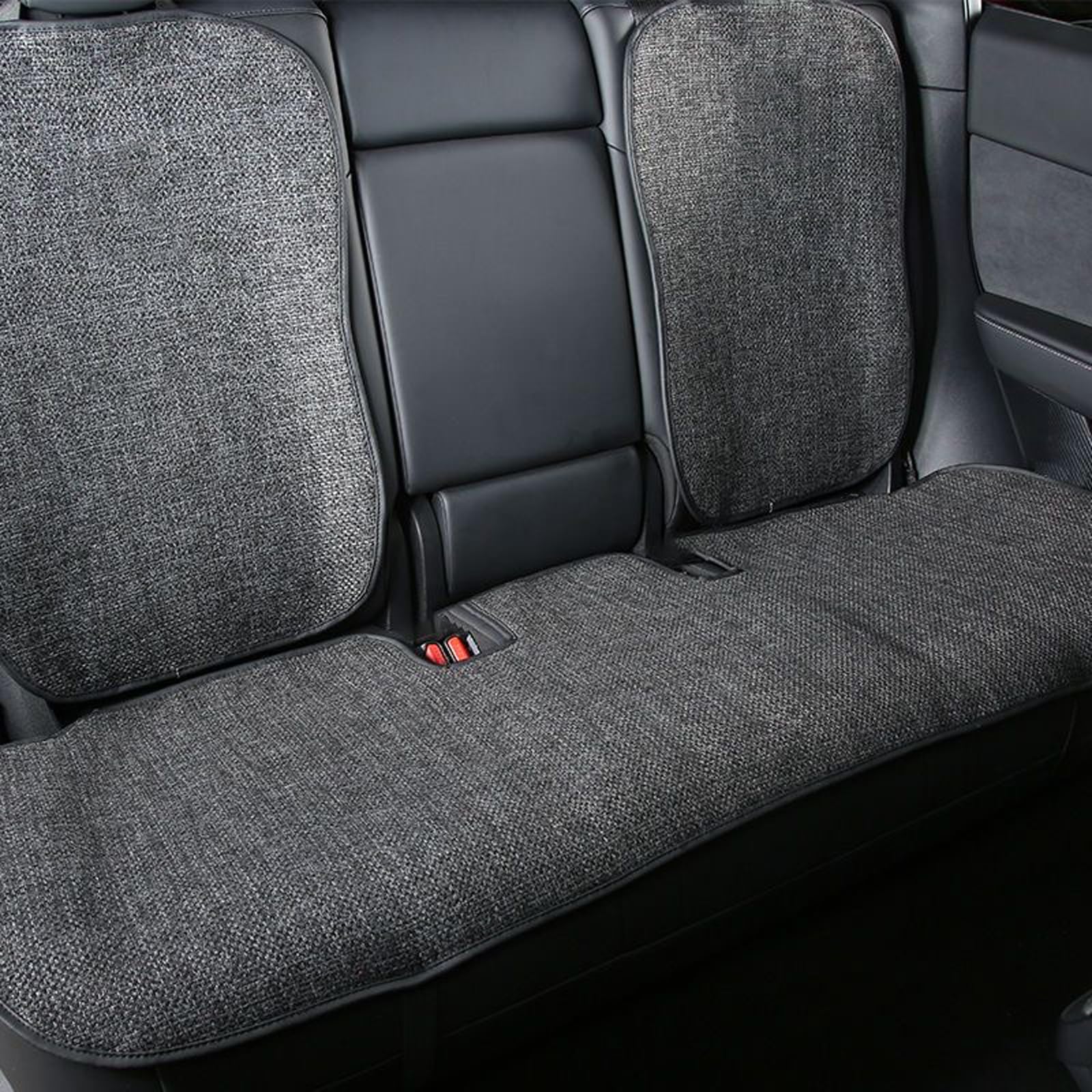 TOPABYTE Autositzbezüge-Set für Rücksitze Passgenau für Tesla Model Y 2019-2023 2024 Sitzschutz für Vier Jahreszeiten Universal Änderung des Innenraums (Ohne Logo) von TOPABYTE