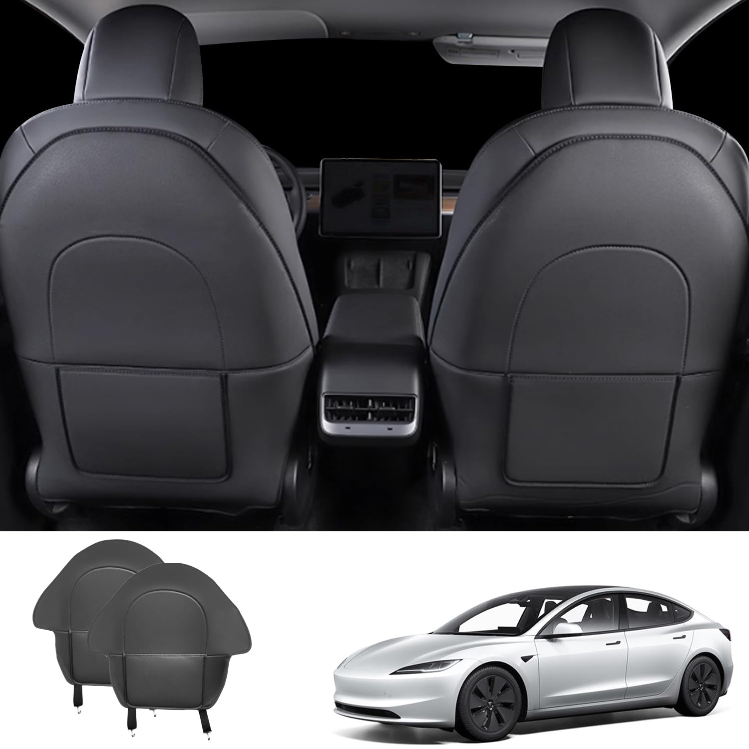 TOPABYTE Schutzbezug für Tesla Model 3 Model Y Model S Model X Rücksitze Trittschutz Trittmatten für Kinder Seat Kick Protector Sitzschoner Kindersitz Rückenlehne Sitzbezug vorne Tritt Protektoren TOPABYTE Schutzbezug für Tesla Model 3 Model Y Model S Model X Rücksitze Trittschutz Trittmatten für Kinder Seat Kick Protector Sitzschoner Kindersitz Rückenlehne Sitzbezug vorne Tritt Protektoren von TOPABYTE