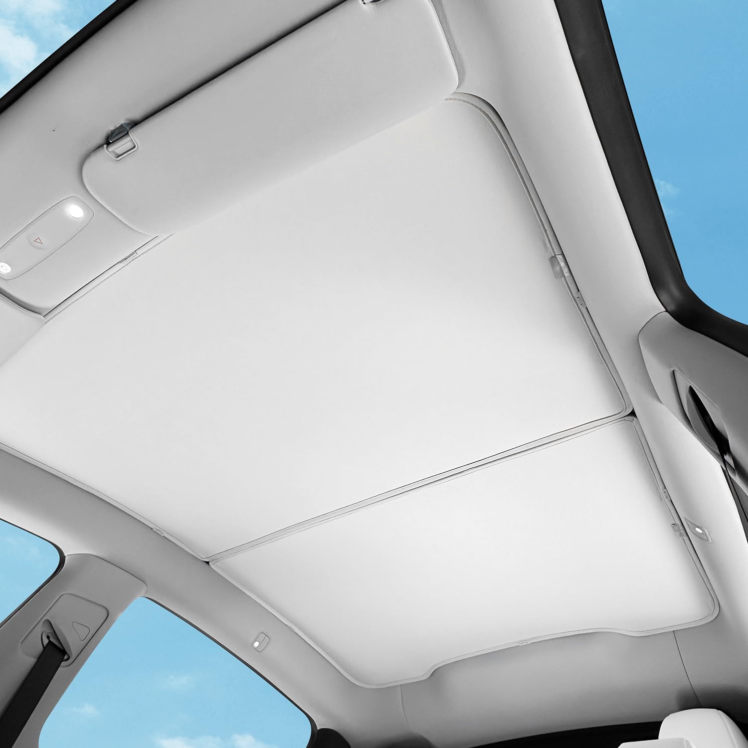 TOPABYTE Sonnenschutz Dach für Tesla Model Y Juniper 2025 Upgrade Sunshade Roof Autoglas Schiebedach Sonnenblenden Wärmedämmende Abdeckung Dachfenster UV-Schutz, Beige TOPABYTE Sonnenschutz Dach für Tesla Model Y Juniper 2025 Upgrade Sunshade Roof Autoglas Schiebedach Sonnenblenden Wärmedämmende Abdeckung Dachfenster UV-Schutz, Beige von TOPABYTE