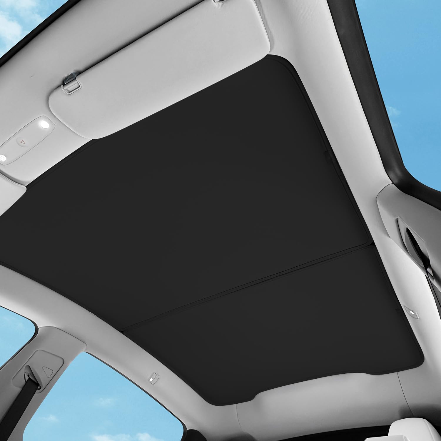 TOPABYTE Sonnenschutz Dach für Tesla Model Y Juniper 2025 Upgrade Sunshade Roof Autoglas Schiebedach Sonnenblenden Wärmedämmende Abdeckung Dachfenster UV-Schutz, Schwarz TOPABYTE Sonnenschutz Dach für Tesla Model Y Juniper 2025 Upgrade Sunshade Roof Autoglas Schiebedach Sonnenblenden Wärmedämmende Abdeckung Dachfenster UV-Schutz, Schwarz von TOPABYTE