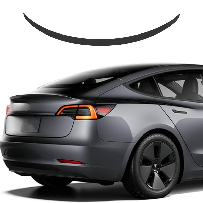 TOPABYTE Tesla Model Y Spoiler Original Heckspoiler Flügellippe für 2020-2024 Tesla Model Y Zubehör ABS (Glänzend Schwarz) von TOPABYTE