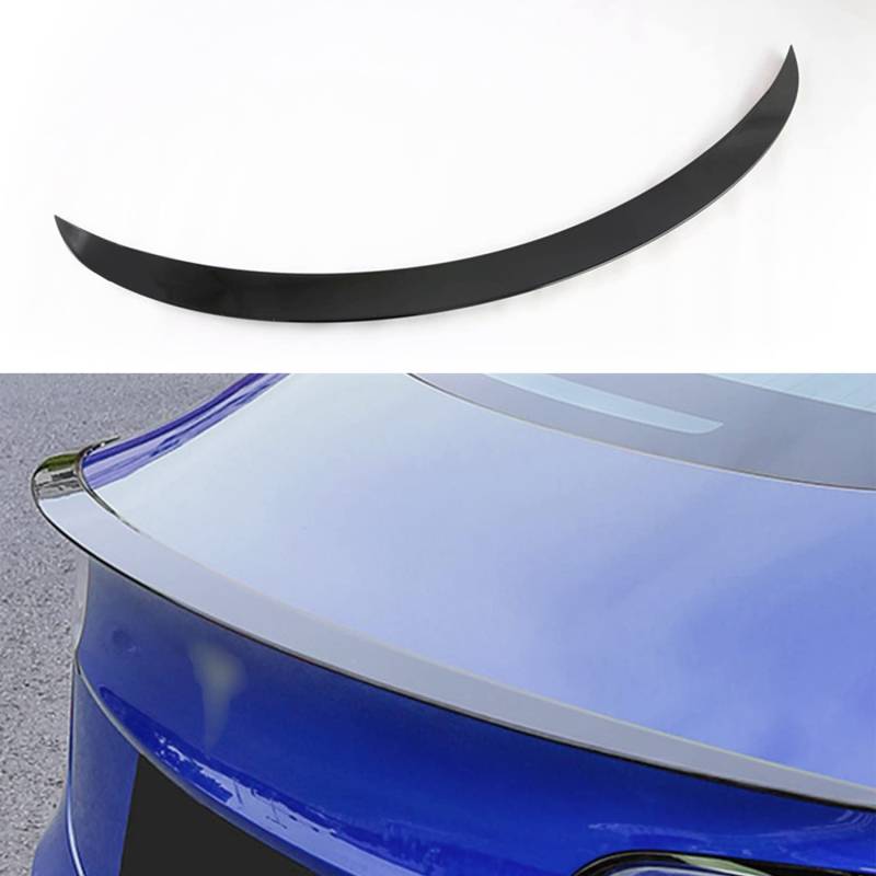 TOPABYTE Tesla Model Y Spoiler Original Heckspoiler Flügellippe für 2020-2023 Tesla Model Y Zubehör ABS (Glänzend Schwarz) von TOPABYTE