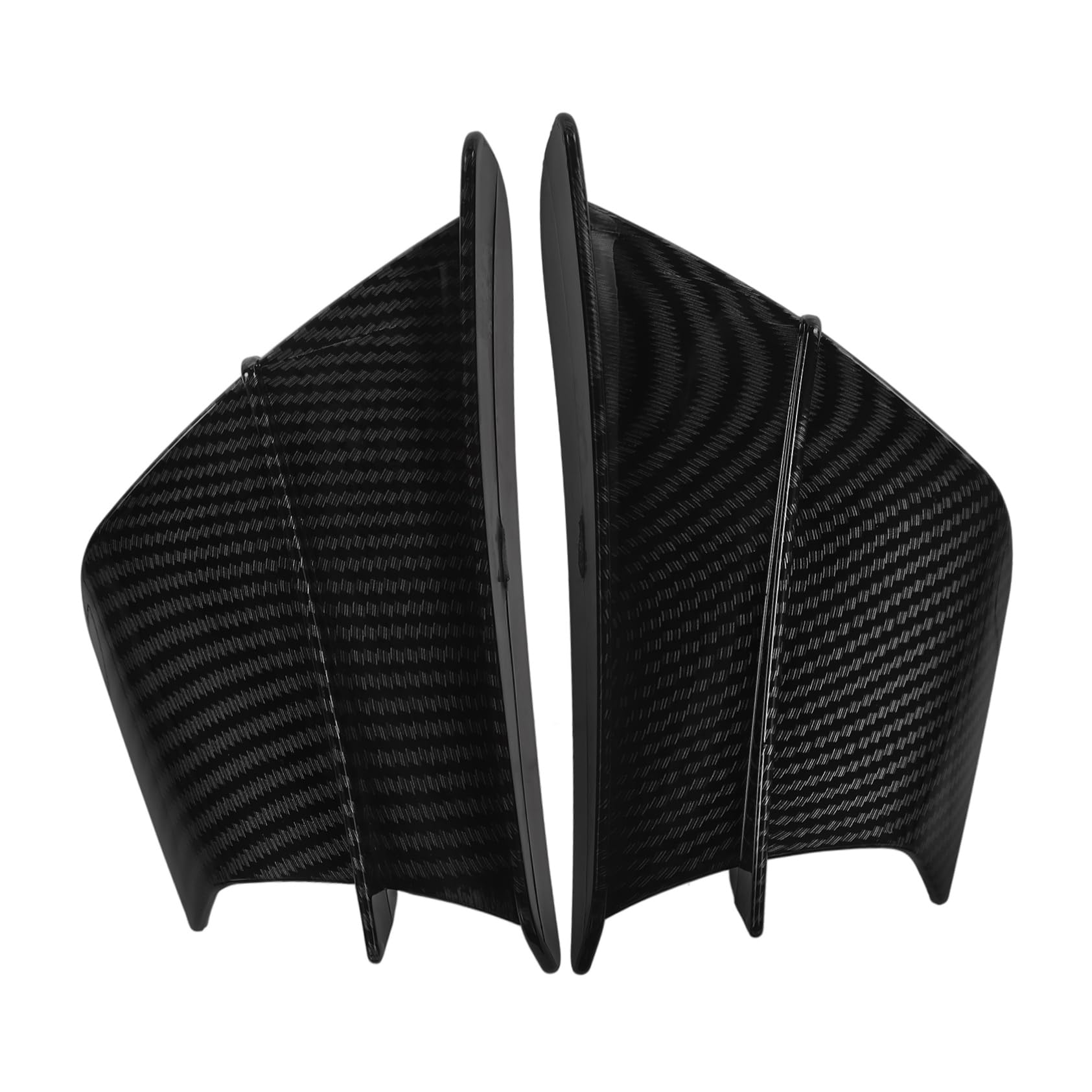 TOPBATHY 1 Paar Kohlefaser-Spoiler Motorradflügel Aerodynamischer Flügel für Motorräder dekorativer Spoilerflügel Winglet für Motorrad Verkleidungs-Winglet Plastik Black TOPBATHY 1 Paar Kohlefaser-Spoiler Motorradflügel Aerodynamischer Flügel für Motorräder dekorativer Spoilerflügel Winglet für Motorrad Verkleidungs-Winglet Plastik Black von TOPBATHY
