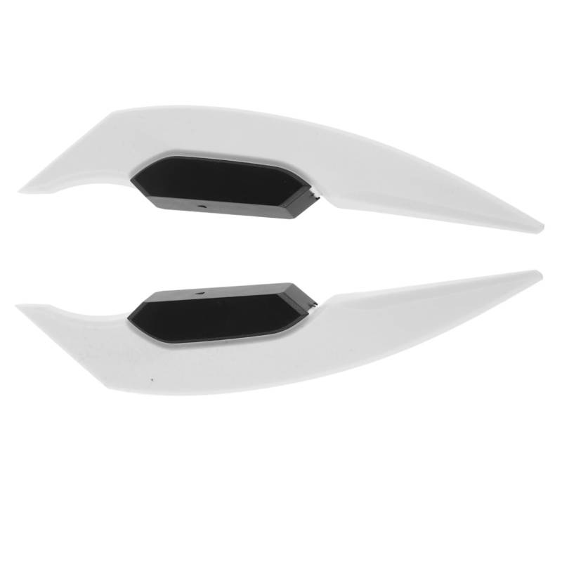 TOPBATHY 1 Paar Seitenspoiler dekoratives Winglet Motorrad-Spoilerflügel Verkleidungsflügel für Motorrad Styling-Winglet Winglet für Motorrad Motorrad-Winglet Plastik Weiß von TOPBATHY