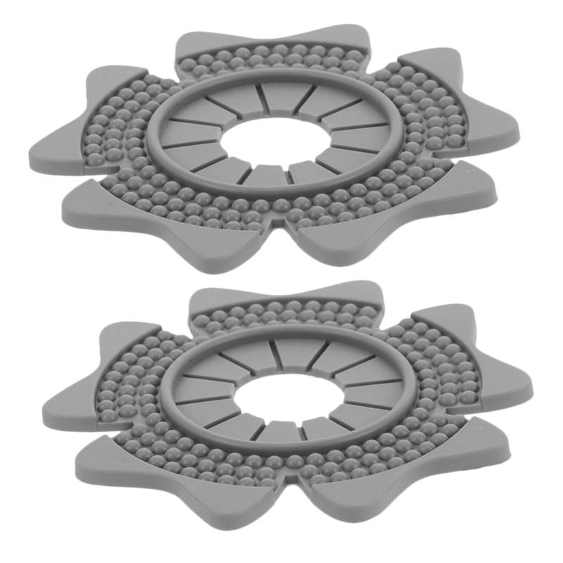 TOPBATHY 1 Paar Wischerlochschutz Abdeckung für den Abfluss des Scheibenwischers Wischerhaube Scheibenwischer-Staubschutz Auto-Wischerarmloch-Schutzpolster Sandwischer PVC Grey von TOPBATHY