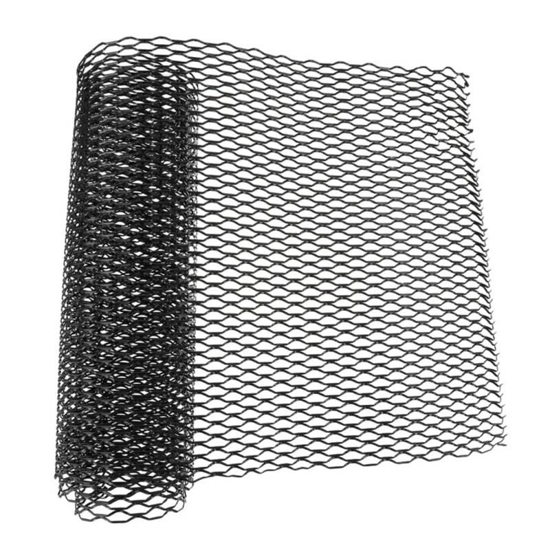 TOPBATHY 1 Rolle Stoßfänger Kühlergrillnetz für Aluminium Automobil Netze Gitter Bildschirm Schutz automatischer Grillrost Metallmaschensieb Black von TOPBATHY