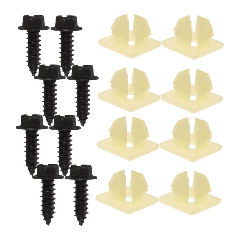 TOPBATHY 1 Satz Befestigungselemente für Autostoßstangen Auto Stoßfänger Clips Stoßfängerclips Stoßfängerbefestigungen Nietclips für Autostoßstangen Befestigungsset Metall von TOPBATHY
