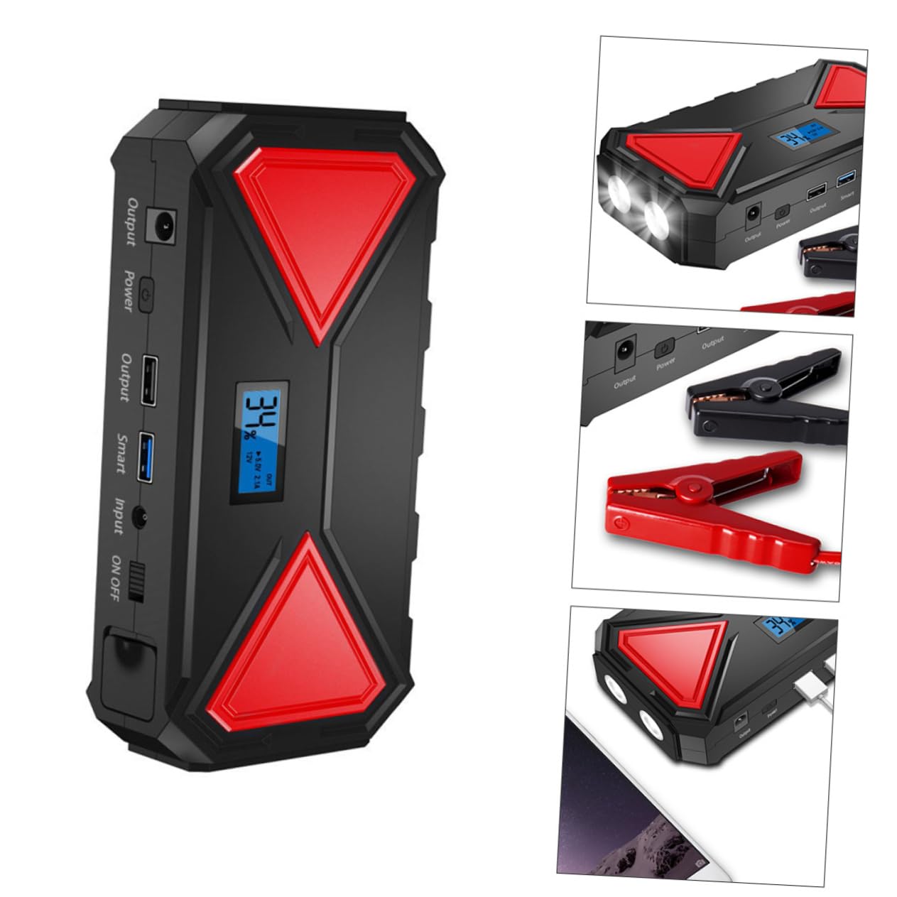 TOPBATHY 1 Satz Notstartstrom schnelllade powerbank 12V Autobatterie Motorbatterieladegerät Fahrzeugmontierte Powerbank Power Bank Stromversorgung Nicht brennbares feuerfestes Material TOPBATHY 1 Satz Notstartstrom schnelllade powerbank 12V Autobatterie Motorbatterieladegerät Fahrzeugmontierte Powerbank Power Bank Stromversorgung Nicht brennbares feuerfestes Material von TOPBATHY