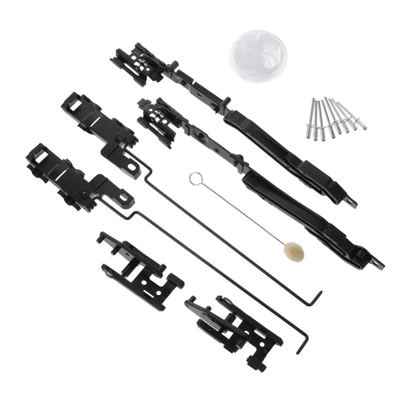 TOPBATHY 1 Satz Schiebedach Reparatursatz Bausatz Fenster Reperatur-teile Montage Ersatz Autoreparaturwerkzeug Autozubehör Autoreparaturzubehör Asb-kunststoff Schwarz von TOPBATHY