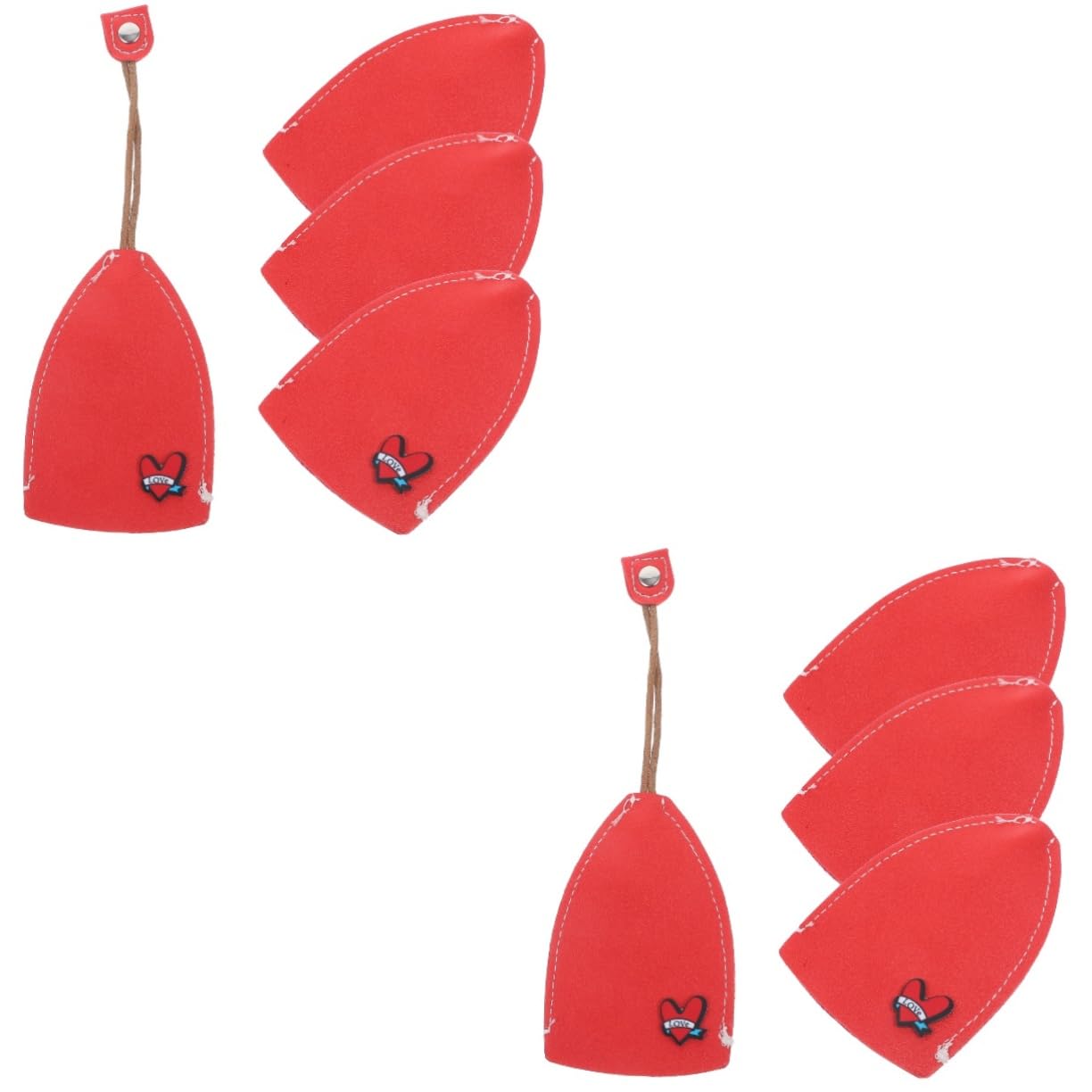 TOPBATHY 1 Satz Schlüsselbox Zubehör Auto Schlüssel Halter Tasche Für Autoschlüssel Abdeckungen Für Auto-schlüsselanhänger Car -schlüsselabdeckungsfall Key Fob -Abdeckung Rot Pu 4 Stück von TOPBATHY