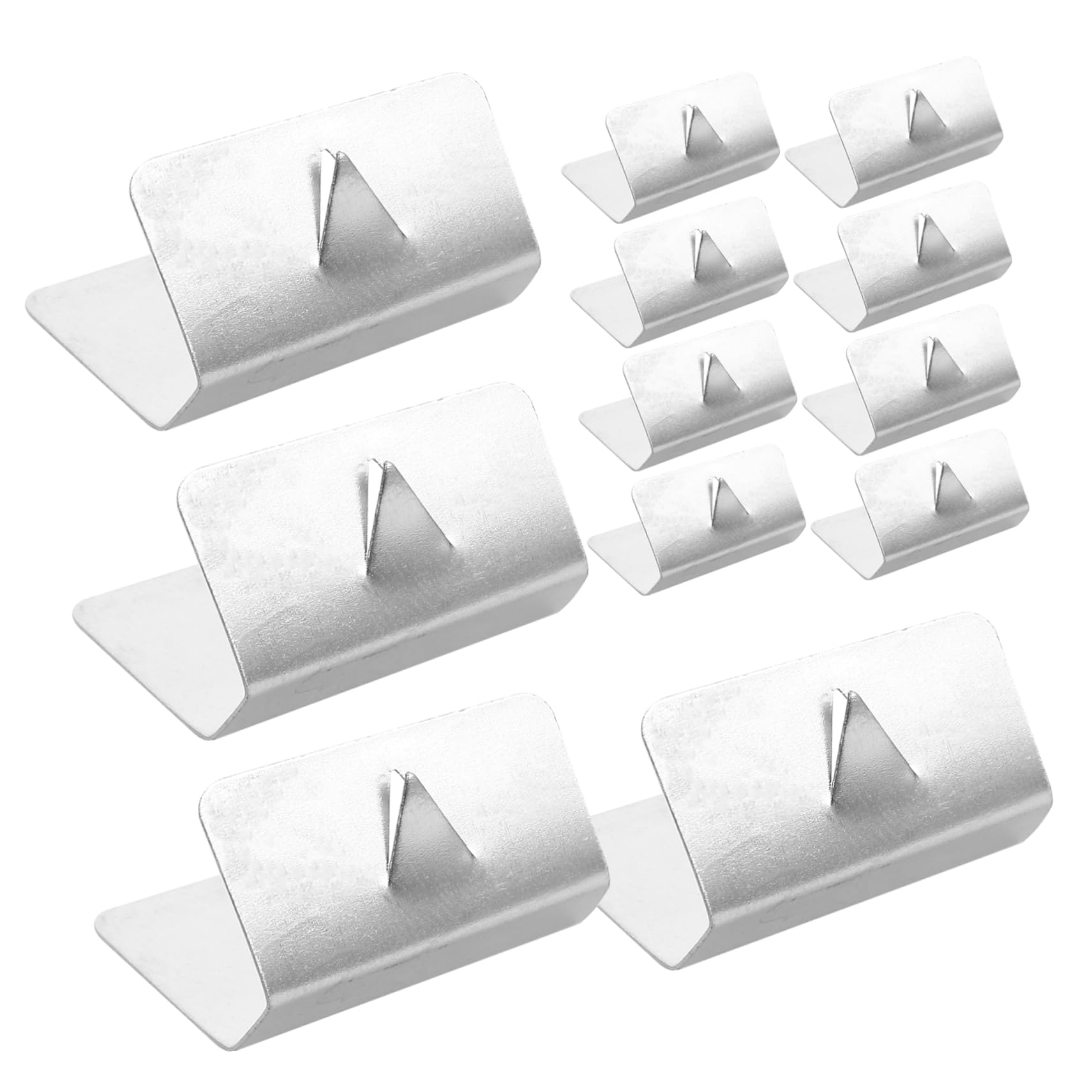 TOPBATHY 12Stücke Car Wind Deflector Clips Durable Metal Rain Gutter Retaining Clips for Enhanced Visibility Protection Easy Installation for Car Windshield von TOPBATHY