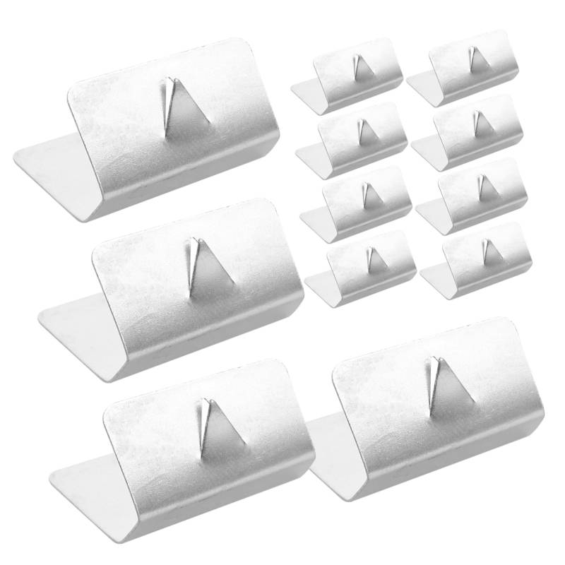 TOPBATHY 12Stücke Car Wind Deflector Clips Durable Metal Rain Gutter Retaining Clips for Enhanced Visibility Protection Easy Installation for Car Windshield von TOPBATHY