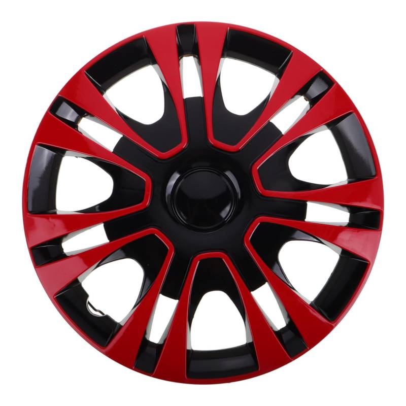 TOPBATHY 13 Spinner Radkappen Kunststoff Pp Kappen Rot Auto Radnabenabdeckung Radkappe von TOPBATHY