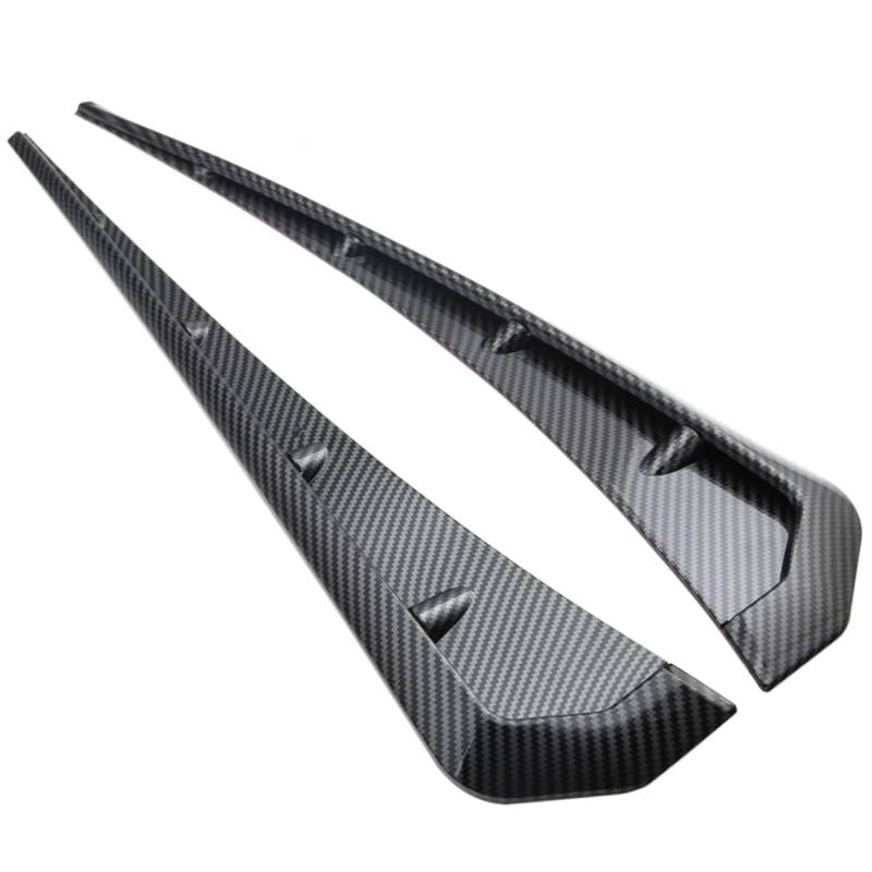 TOPBATHY 1Paar Auto Seitenabziehbilder für Luftentlüftungsdekoration Wassertransfer Carbonfaser Spoiler Aufkleber zur Verbesserung des Fahrzeugdesigns und Schutz von TOPBATHY
