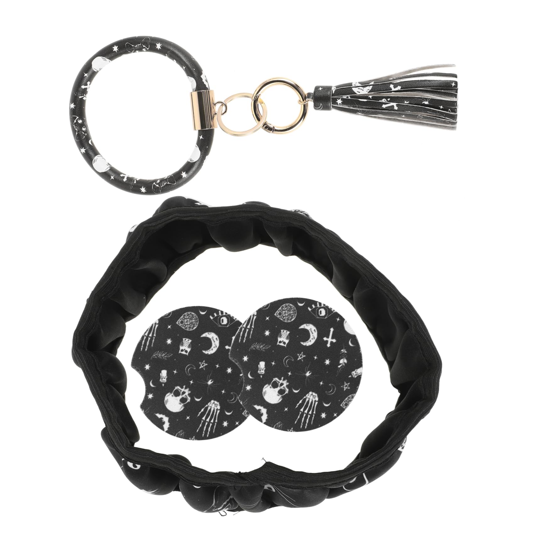 TOPBATHY 1Satz Lenkradbezug Set für Auto Innenraum Dekoration mit Schlüsselanhänger und Handgelenkband Niedlicher Rutschfester Lenkradbezug und Cup Coaster für Mehr Komfort und Stil TOPBATHY 1Satz Lenkradbezug Set für Auto Innenraum Dekoration mit Schlüsselanhänger und Handgelenkband Niedlicher Rutschfester Lenkradbezug und Cup Coaster für Mehr Komfort und Stil von TOPBATHY