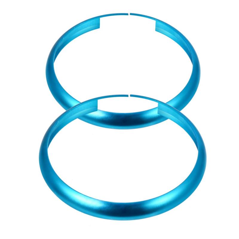 TOPBATHY 2 Stück Auto Schlüsselanhänger Schlüsselringschale Schlüsselhalter Autoschlüsselschale Fob-Halter Schlüsselringe Blue Aluminiumlegierungsmaterial Für Die von TOPBATHY
