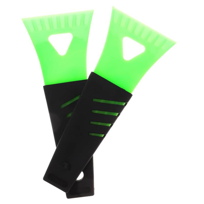 TOPBATHY 2 Stück Enteisungsschaufel Für Auto Zubehör Zur Schneeräumung Matsch Windschutzscheibe Schaber Kratzer Reiniger Entfernung Light Green Pvc Wiederverwendbar von TOPBATHY