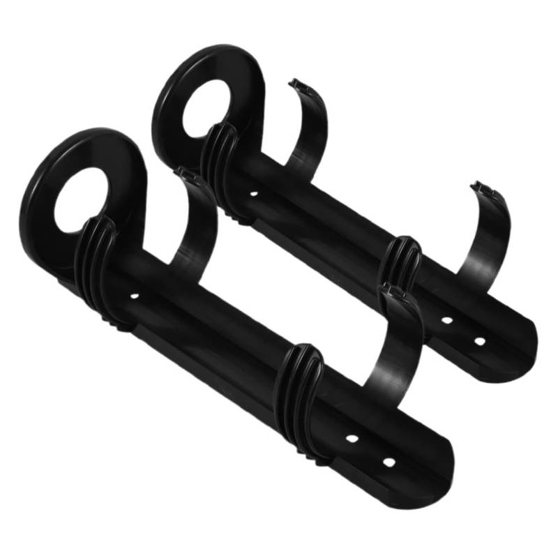 TOPBATHY 2 Stück Feuerlöscherhalter Zum Anklipsen Von Feuerlöschern Wandhaken Für Feuerlöscher Sicherheitshalterungen Für Wandfeuerlöscher PVC Schwarz von TOPBATHY