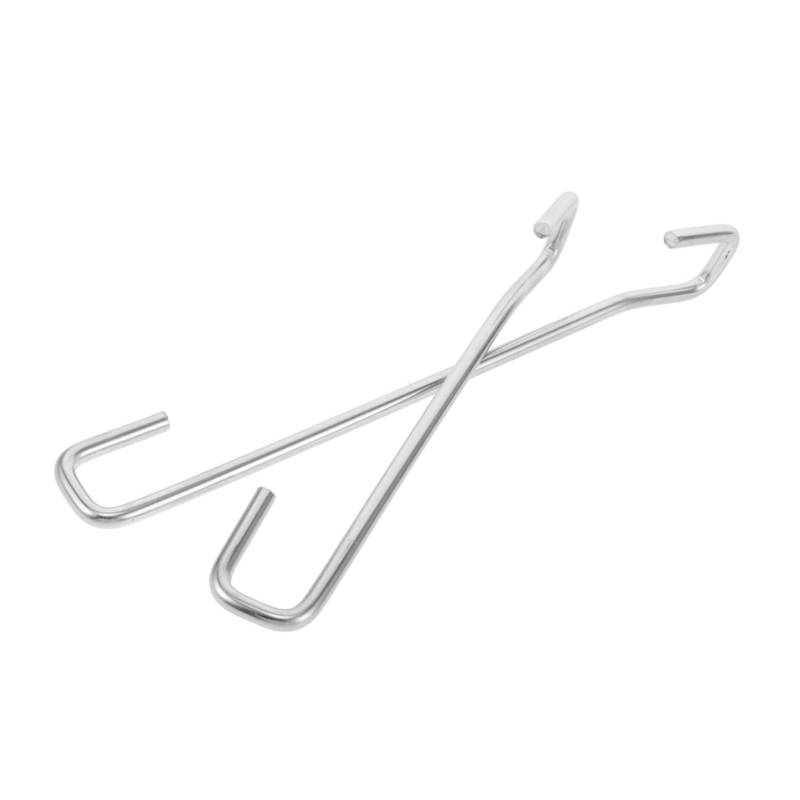 TOPBATHY 2 Stück Türstuhlstange Feste Stützstange Autotür-Stützstange Unterstützung für den Autotürlift Kofferraumhaltestange Fahrzeugstützstangen Rostfreier Stahl Silver von TOPBATHY