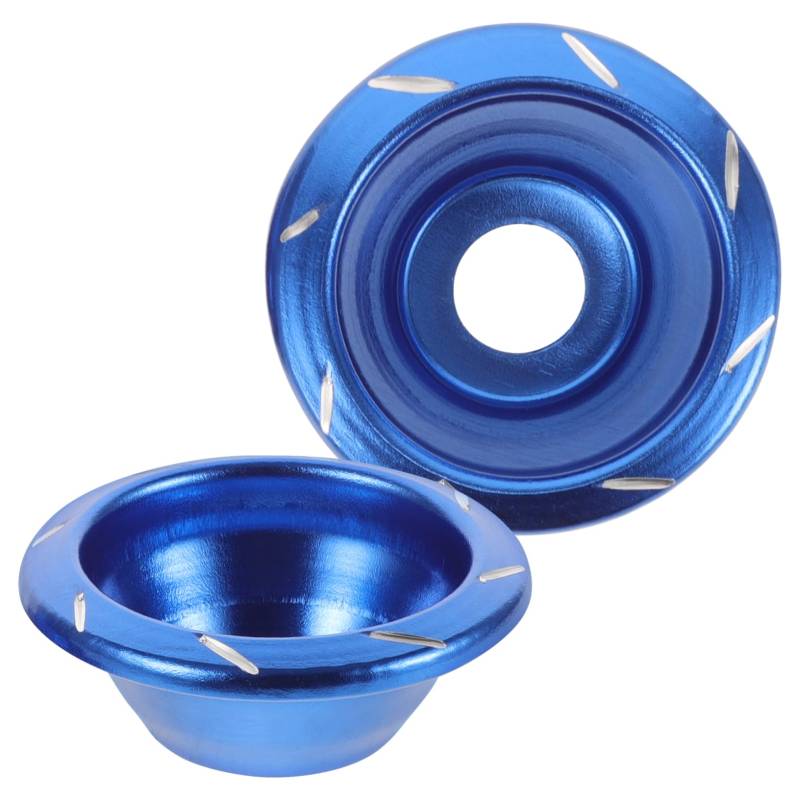 TOPBATHY 2 Stück Vorderradgabel Rahmengleiter Schutzvorrichtungen Schutzrad Scooter Rahmengleiter Abdeckung Schutz Crash Bobbins Zubehör Rahmengleiter Crash Schutz Aluminiumlegierung Blau von TOPBATHY