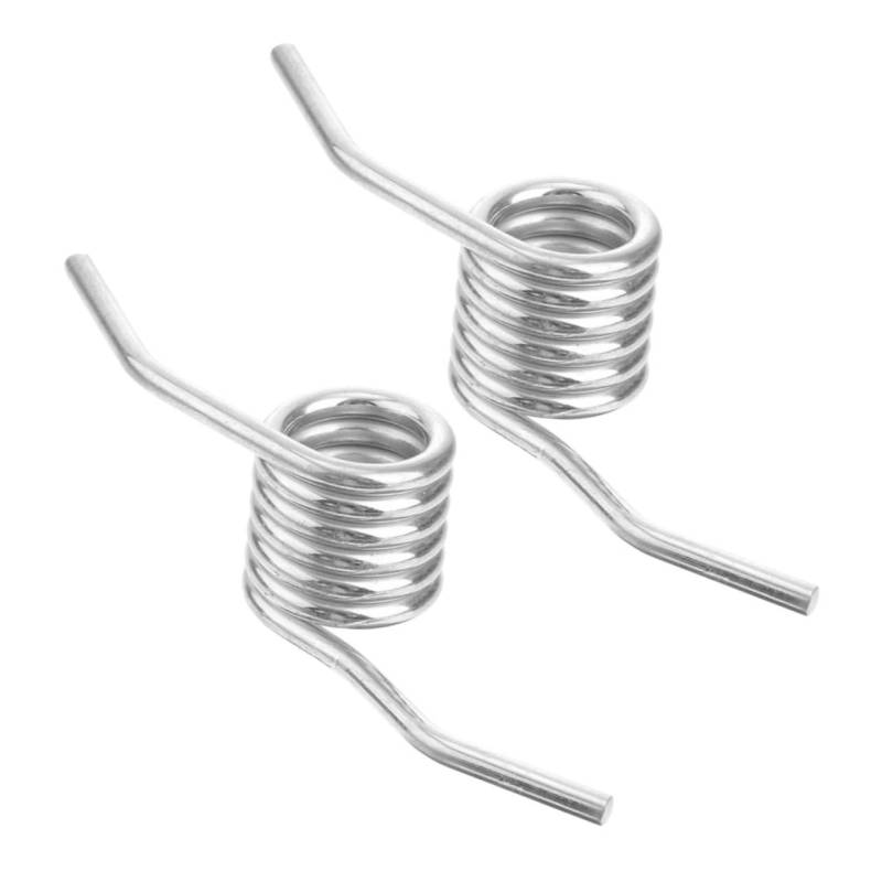 TOPBATHY 2 Stück Wagenheber Federn Bodenheber Jack Ersatz des hydraulischen Wagenhebers Feder des hydraulischen Wagenhebergriffs Eisen Silver von TOPBATHY
