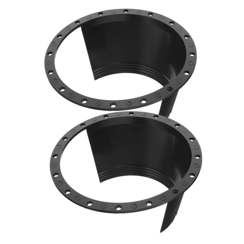 TOPBATHY 2 Stück Wasserdichte Lautsprecherabdeckung Auto Dichtung für Audiolautsprecher Audio- Austausch des Lautsprecherrings Lautsprecheradapter Plastik Black von TOPBATHY