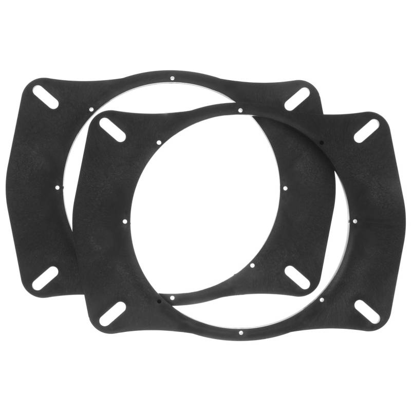 TOPBATHY 2 Stücke Lautsprecher Auto Lautsprecher Spacer Adapter Ring Lautsprecher Montage Adapter Schwarz Auto Lautsprecher Verstärker Halterung Kunststoff von TOPBATHY