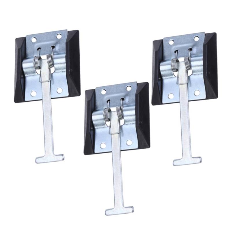 TOPBATHY 3 Stück Windhaken Tür fangen Stopper Aluminium Ersatz Wohnmobil über verriegeln schwer Wohnwagen Stamm groß fängt Zubehör montieren Galvanisiertes Eisen Silver von TOPBATHY