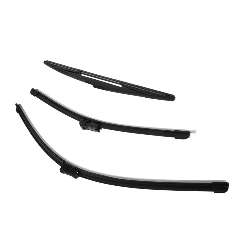 TOPBATHY 3 Stück Wischerblatt Scheibenwischer Hinten Auto Scheibenwischer Parabrisas Para Carro Delanteros Wischblätter Windschutzscheibe Heckscheibenwischer Hrv Black Plastik von TOPBATHY