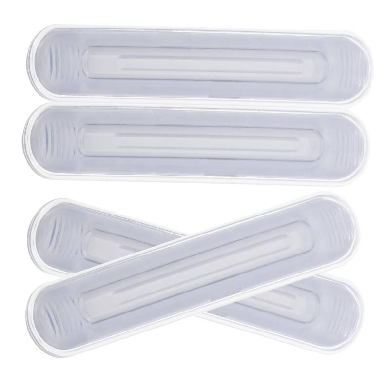 TOPBATHY 4 Stück Anti-Kollisions-Aufkleber Wand Stoßstange Schutz Streifen Türstopper Kabinettstür Stoßfänger Anti-Rutsch-Pads für Glastischplatten Kieselgel Transparent von TOPBATHY