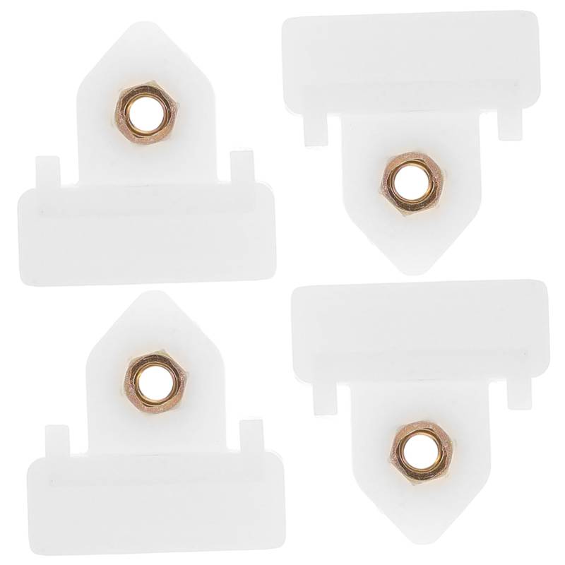 TOPBATHY 4 Stück Fensterclips zum Halten in Fenstern Auto Fensterglas Halterung Fahrzeug Fensterglas Clips Fensterglas Klemme Sturmfenster-Clips Fenster-Tür-Glaskanal-Clips Plastik Weiß von TOPBATHY