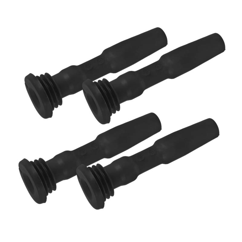 TOPBATHY 4 Stück Gummimanschette der Zündspule Zündkerzenstecker für Auto Zündkerzen-Gummimanschette Zündspulenmanschette Boot-Plug-Boot Auto Zündspule Gummimanschette Black von TOPBATHY