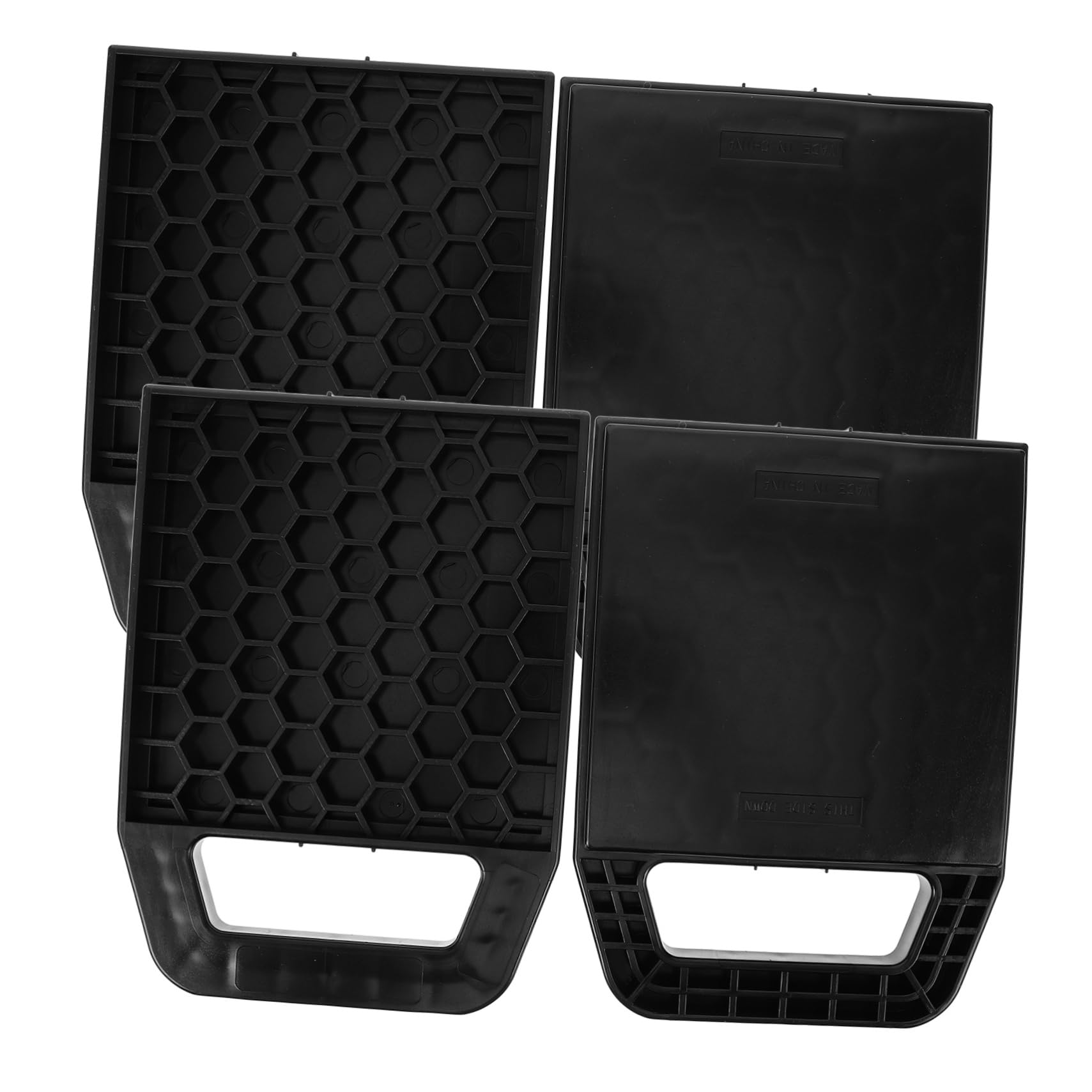 TOPBATHY 4 Stück Reifenpolster Stabilisatorpolster für Wohnmobile Nivellierblöcke für Wohnmobile Nivellierpads für Wohnmobil-Wagenheber Kunststoff-Wagenheberpads hdpe Black TOPBATHY 4 Stück Reifenpolster Stabilisatorpolster für Wohnmobile Nivellierblöcke für Wohnmobile Nivellierpads für Wohnmobil-Wagenheber Kunststoff-Wagenheberpads hdpe Black von TOPBATHY