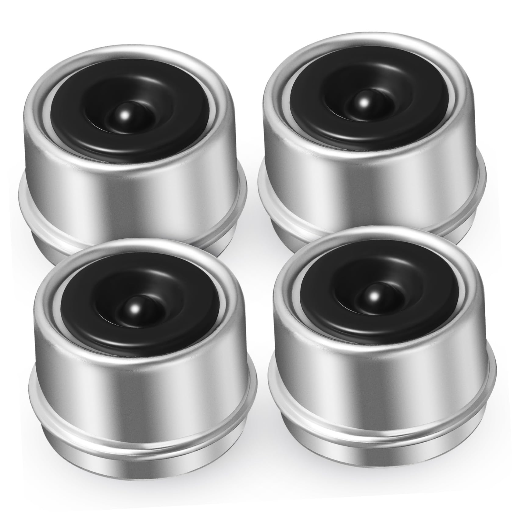 TOPBATHY 4 Stücke Abdeckung Lager Kappe Achse Hub Abdeckungen Fett Center Boot Anhänger Teile Metall Silber TOPBATHY 4 Stücke Abdeckung Lager Kappe Achse Hub Abdeckungen Fett Center Boot Anhänger Teile Metall Silber von TOPBATHY