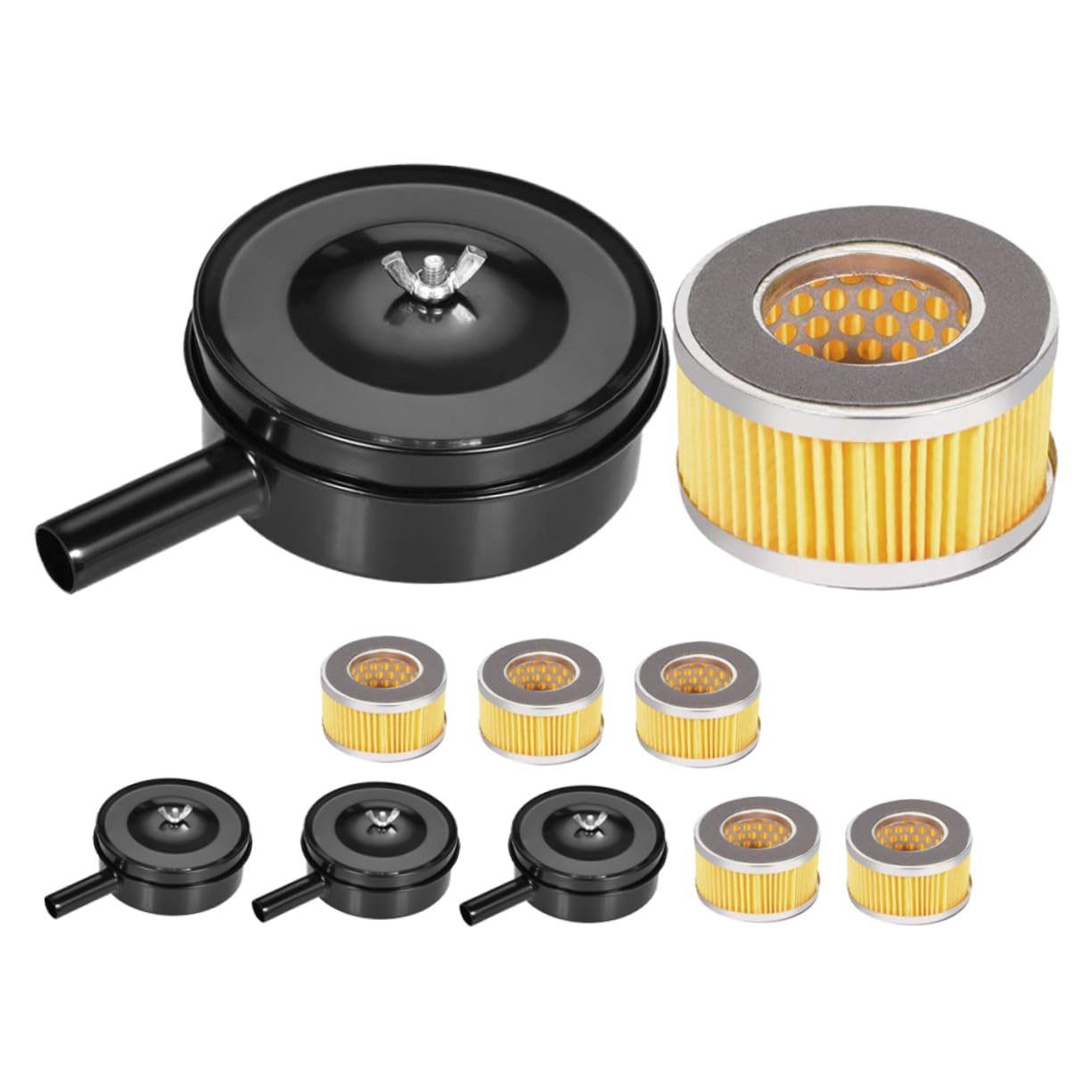 TOPBATHY 4 Teiliges Luftkompressor Zubehör Filter Dose Für Kolbenkompressor Luftkompressor Für Gebläse Luftkompressor Geräuschdämpfer Luftkompressor Für Generatoren TOPBATHY 4 Teiliges Luftkompressor Zubehör Filter Dose Für Kolbenkompressor Luftkompressor Für Gebläse Luftkompressor Geräuschdämpfer Luftkompressor Für Generatoren von TOPBATHY
