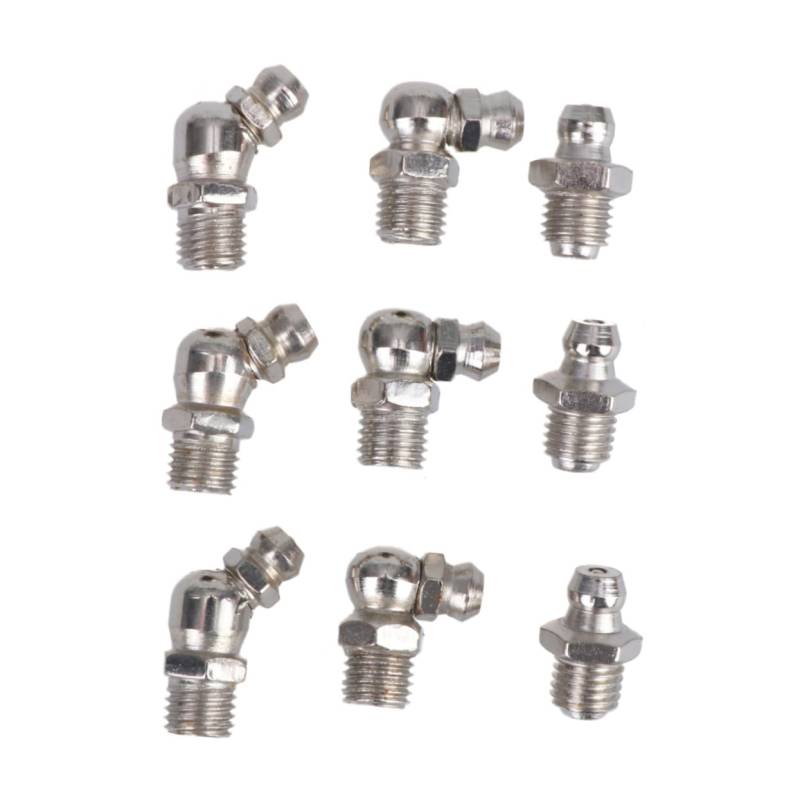 TOPBATHY 45Stücke Schmiernippel Set Gerade Und Biegung Hochwertige Schmiernippel Für Langlebige Anwendungen Zur Schmierung Von Lagern Und Mechanischen von TOPBATHY