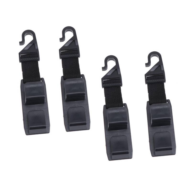 TOPBATHY 4Paar Teiliges Auto Sitz Haken Multifunktionale Kopfstützen Aufhänger Für Lebensmittel Handtaschen Wasserflaschen Schwarz von TOPBATHY