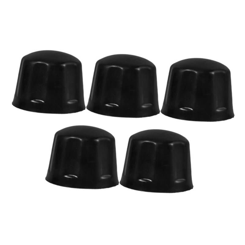 TOPBATHY 5 Stück Radabdeckungen für Anhänger radnabenabdeckung staubschutz radnabendeckel Winterreifenabdeckung Reifenaufbewahrungsabdeckung Reserveradabdeckungen für Wohnmobile Gummi Black von TOPBATHY