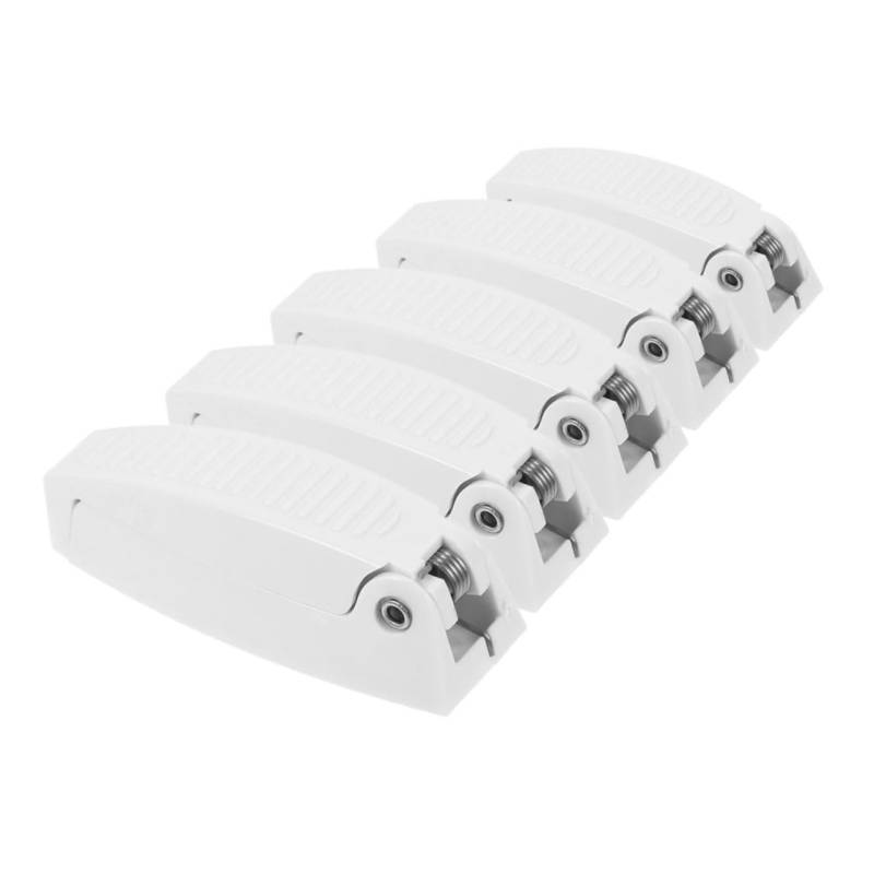 TOPBATHY 5 Stück Wohnmobil-gepäcktürhalter Gepäcktür-Clip Türhalter Aus Kunststoff Für Wohnmobil Gepäcktürhalter Für Wohnmobile Wohnmobil Tür Halter Weiß Plastik von TOPBATHY