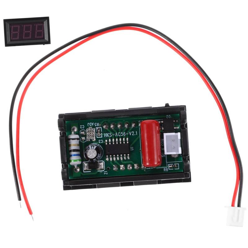 TOPBATHY 500V Ac Draht Batterievoltmeter Tragbares Digital Voltmeter Für Wechselspannungsmessung Kompakt Einfach Zu Installieren Für Elektriker Und Heimwerker von TOPBATHY