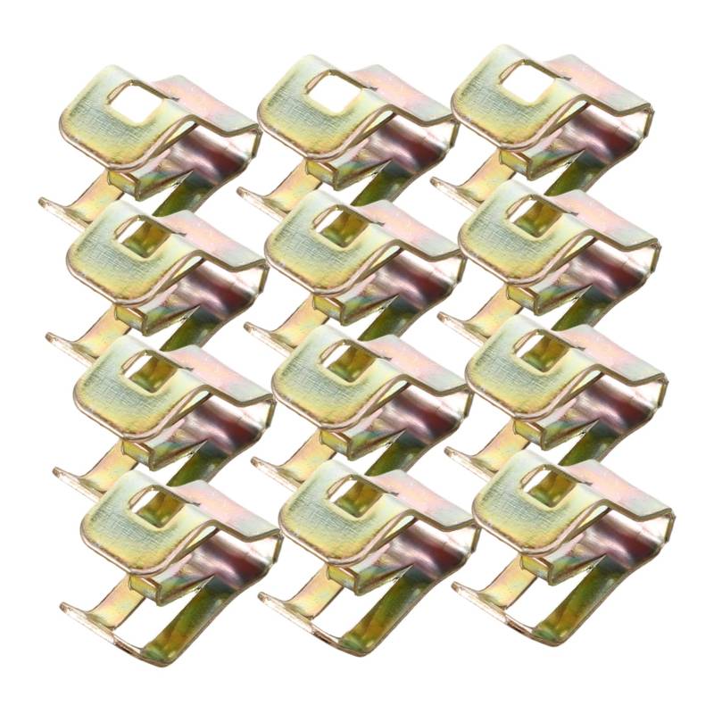 TOPBATHY 50Stücke Auto Armaturenbrett Befestigungsclips Universelle Kfz Clips Für Mittelkonsole Und Innenverkleidung Langlebiges Material Aus Manganstahl Einfache Installation von TOPBATHY