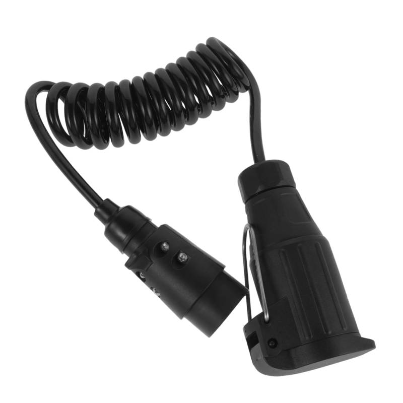 TOPBATHY 7 Anhängerkabelbaum Anhängerachs-u-bolzen Anhängersteckerverlängerung Wohnmobil Netzteil Anhängeranschlüsse Anhängerkabeladapter Wohnmobil-abwasseradapter Black Plastik von TOPBATHY