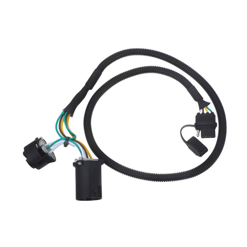 TOPBATHY Anhängerverkabelung 7 Wege Rundsteckverbinder Kabelbaum Anschlussstift Anhängerstecker Adapter Verlängerung Anhängerzubehör Anhängeradapter Für Anhänger Gummi von TOPBATHY