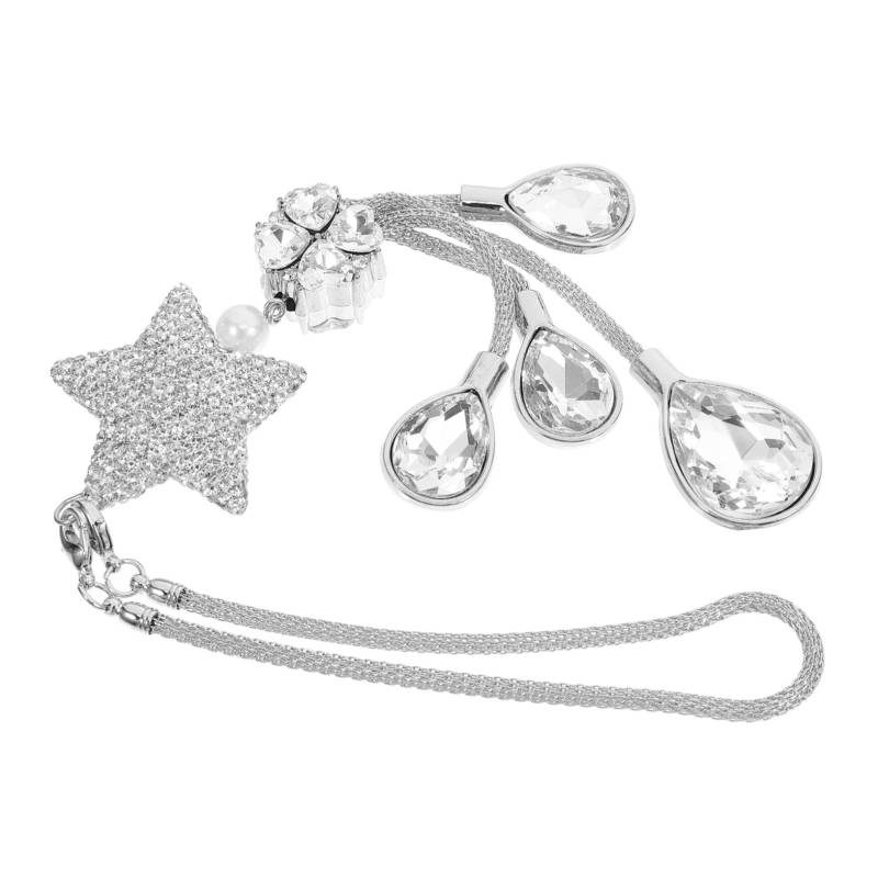TOPBATHY Auto Dekoration Kristalle Auto Rückspiegel Hängezubehör Anhänger Für Autos Kleines Ornament Innenraum Funkelndes Funkeln Zubehör Blau Auto Autospiegel Hängeeisen von TOPBATHY
