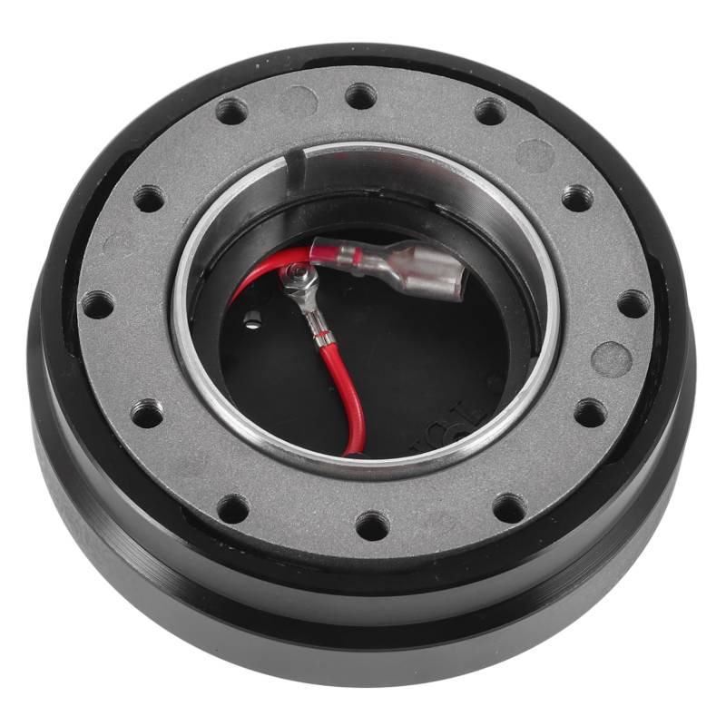TOPBATHY Autokontrollanschluss Schnellspanner-Lenkradnabe Lenkrad-Schnellspanner Schnellspann-Lenkradsatz Schnellspannradsatz Schnellspannnabe Metall Black von TOPBATHY